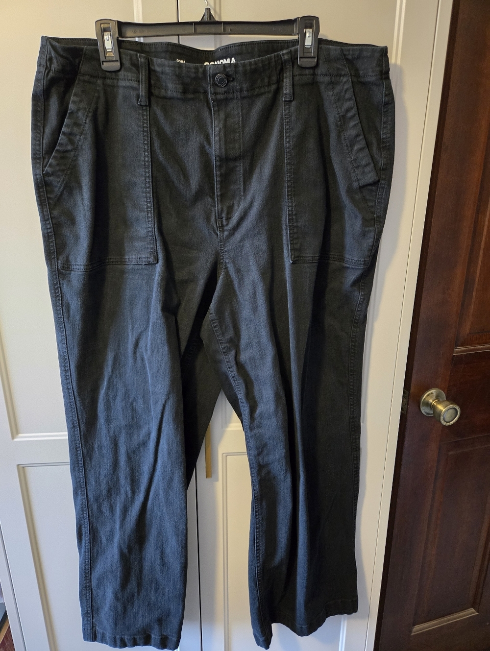 Women's Sonoma Black Straight-Leg Pants Size 20W